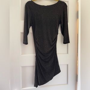 Alice+Olivia dress, stretch material and metallic